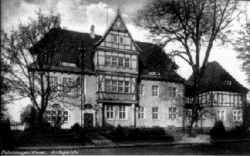 Das Gebäude des Amtsgerichts Petershagen bis 1982, danach genutzt als Zweigstelle des Amtsgerichts Minden